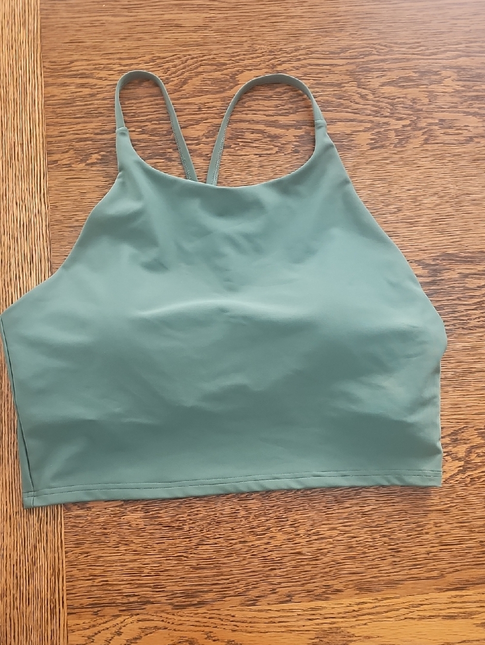 Old Navy Active Powersoft Light Support Crop Top - Sage Green